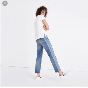 Madewell Cruiser straight crop jean: piece edition